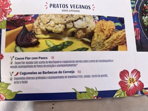 Vegan entrees   at Dona Chica na Horta in Campos Do Jordao