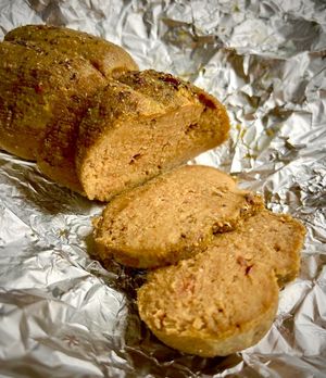 Small vegan roast-beef (roast-no-beef) at Kruzhok in Yerevan