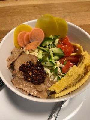 Kuksi cold soup at Kruzhok in Yerevan