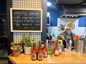Interior at Kruzhok in Yerevan