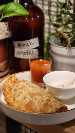 cheburek - weekend special at Kruzhok in Yerevan
