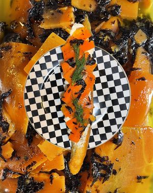 non-fish sandwich at Kruzhok in Yerevan