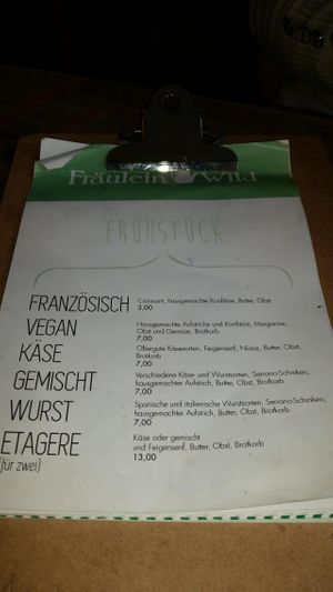 menù  at Scai Bakery in Berlin