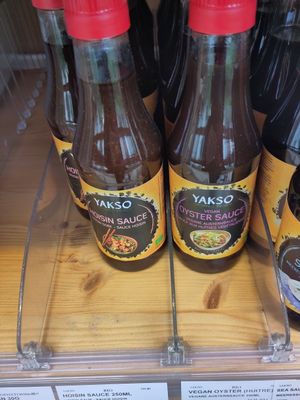 Vegan hoisin and oyster sauce at Shanti Epicerie in Brussels