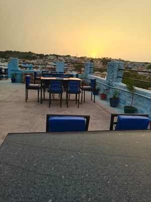 Rooftop  at Sunset Cafe and Restaurant in Jodhpur