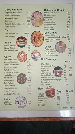  at Annapurna Veg & Vegan Restaurant in Kathmandu