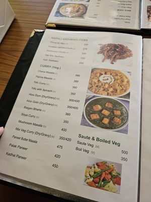  at Annapurna Veg & Vegan Restaurant in Kathmandu