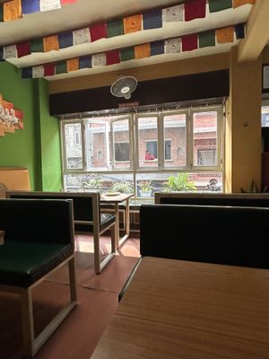 Cool vibe inside   at Annapurna Veg & Vegan Restaurant in Kathmandu
