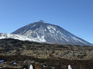 View of the volcano 🌋 which is just over the road from the restaurant - has outside seating   at PAPILLON  in Tenerife