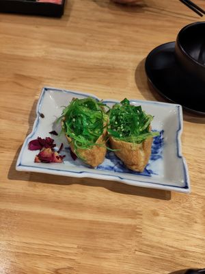 Tofu pouch at TOJY Sushi Chay in Ho Chi Minh City