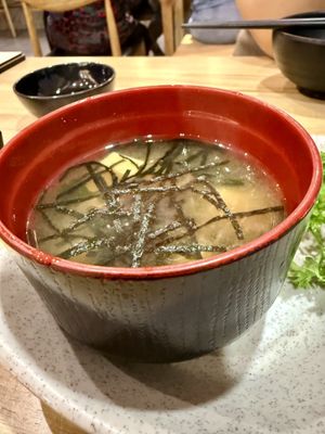 Miso soupp  at TOJY Sushi Chay in Ho Chi Minh City