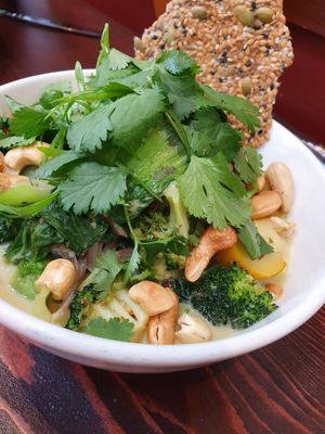 Green bowl at be love in Victoria