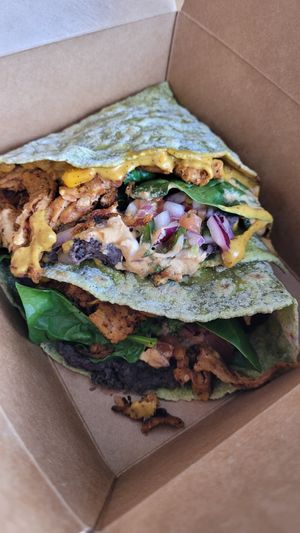 Quesadilla at be love in Victoria