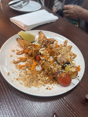 Satay skewers  at be love in Victoria