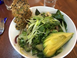 Green bowl at be love in Victoria