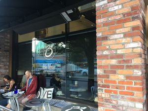 Outside at be love in Victoria