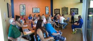 PACKED HOUSE. PlantBasedOkc Health Forum in our private dining room.  at Tamazul in Oklahoma City