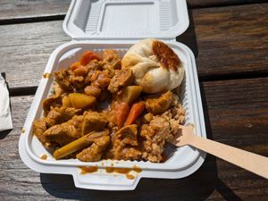 Pumpkin curry at It's All Natural in Columbus