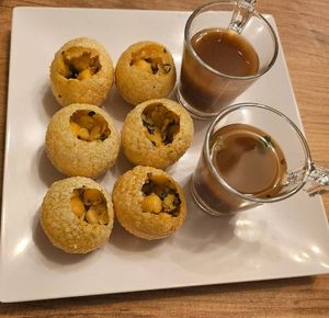 Paani Poori at Spice Corner Indian Restaurant Kadikoy in Istanbul