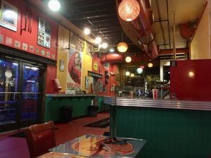 Eclectic interior  at Two Boots Nashville in Nashville