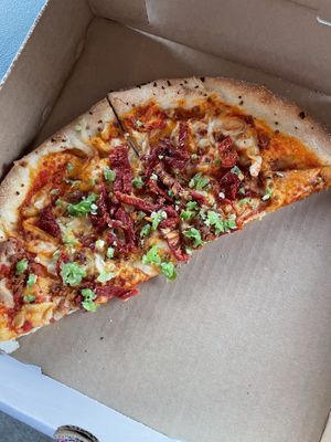  Custom vegan pizza at Two Boots Nashville in Nashville