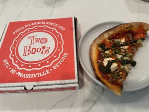  V is for Vegan pizza 🍕   at Two Boots Nashville in Nashville