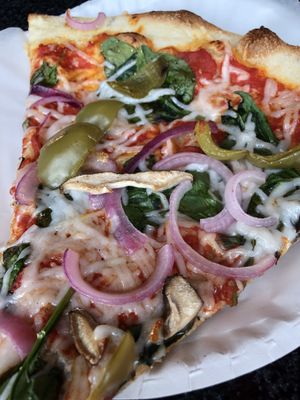 Vegan by the slice! at Two Boots Nashville in Nashville