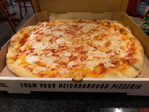 Vegan cheese pizza at Two Boots Nashville in Nashville