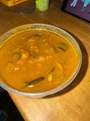 Vegan sausage gumbo   at Vegan Mami in Henderson