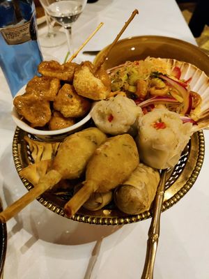 Vegan starters at Royal Thai in Barcelona
