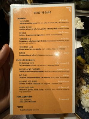 happy to see these more often in non vegan restaurants. but this one is a no go.  at Royal Thai in Barcelona