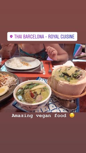 Green curry at Royal Thai in Barcelona