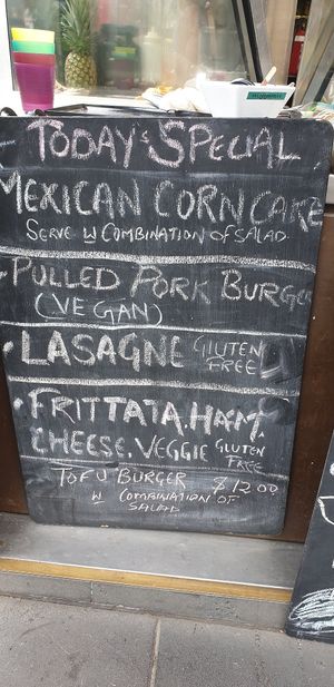 Specials today at Invita Living Food in Melbourne