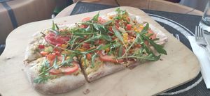 Vegane Pinsa at Waldhuuske  in Rosengarten