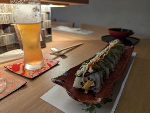 The only roll option. Was good enough for my omni friend. at Shojin Sushi Minamo in Osaka