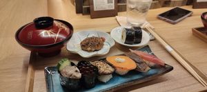 Lunch menu item at Shojin Sushi Minamo in Osaka