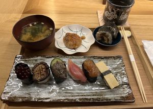 Lunch set - 7/10  at Shojin Sushi Minamo in Osaka