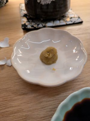 Real wasabi at Shojin Sushi Minamo in Osaka