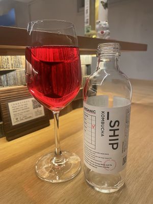 Kombucha  #Veganuary at Shojin Sushi Minamo in Osaka