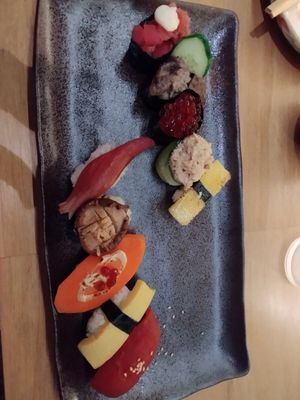 Sushi at Shojin Sushi Minamo in Osaka