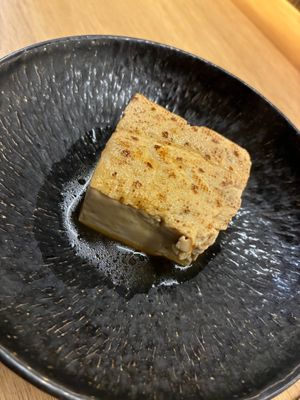 Soft tofu at Shojin Sushi Minamo in Osaka