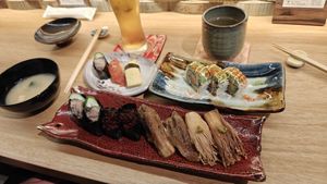 Do try both lunch and dinner at Shojin Sushi Minamo in Osaka