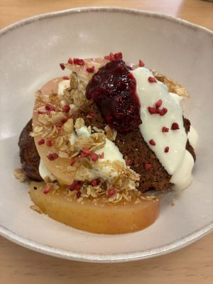 Carrot cake French toast at Folksaka in Osaka