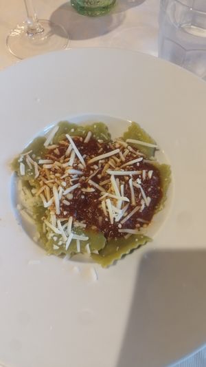 Raviolis de espinacas at Vertisol in Les Preses