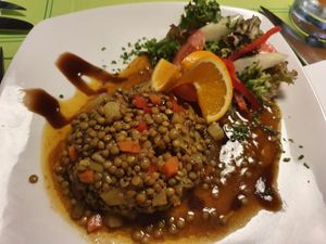 Lentil salad at El Hidalgo in Tenerife