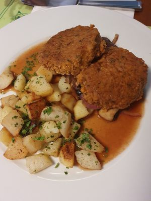 Soy burger at El Hidalgo in Tenerife