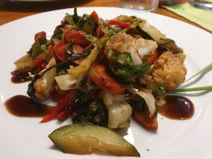 Veggie plate at El Hidalgo in Tenerife