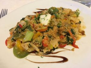 Veggies with couscous at El Hidalgo in Tenerife