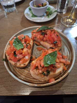 Bruschetta at TONI in Dublin