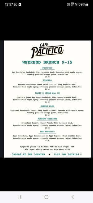  at Cafe Pacifico in Helsinki